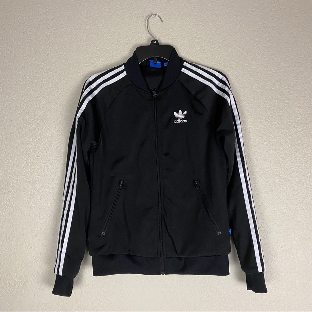 Adidas Track Jacket Womens Size Small Black